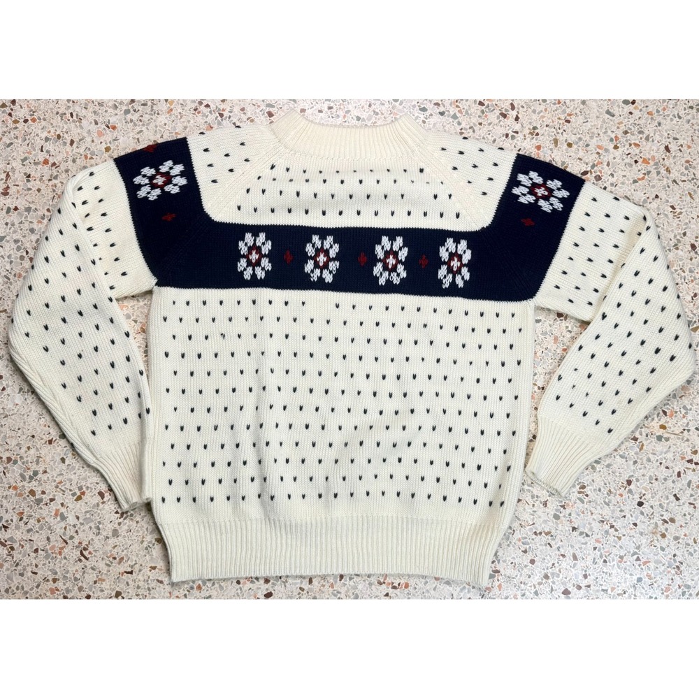 Richman Brothers Women's Vintage Long Sleeve High Neck Ski Sweater Size Large